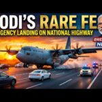 Modis rare feat Emergency landing on National Highway